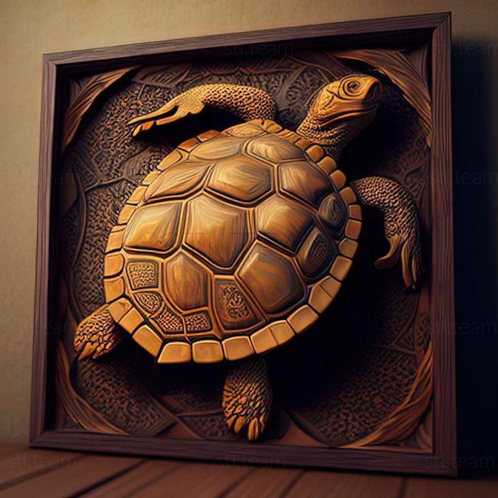 3D модель Відома тварина черепаха Дієго (STL)